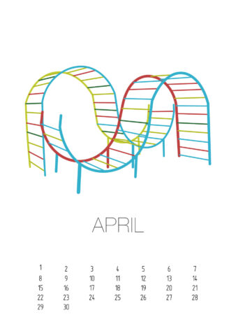 Gerüste der Republik Kalender A5 2024